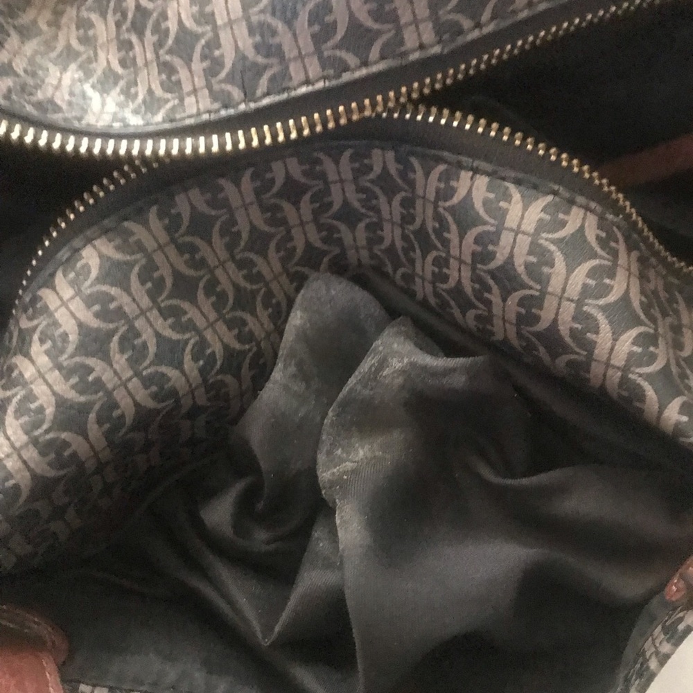 Fossil Black and Brown Tote Bag - Picture 3 of 5